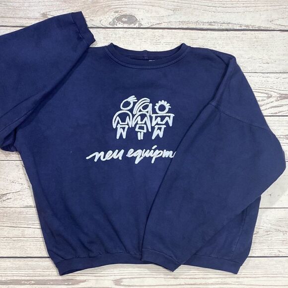 Vintage N.E.U. Equipment -Over-Sized Sweatshirt - Picture 2 of 13